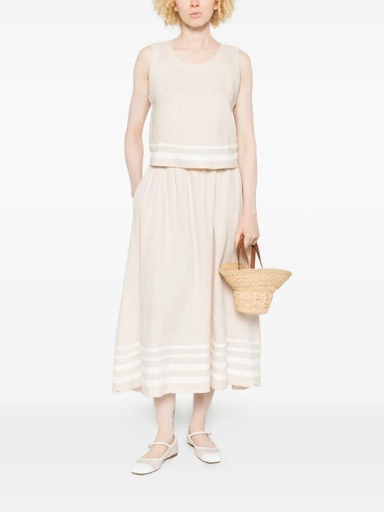 26SS 시레나 롱 스커트 X7MRL045WNLN White - XIRENA