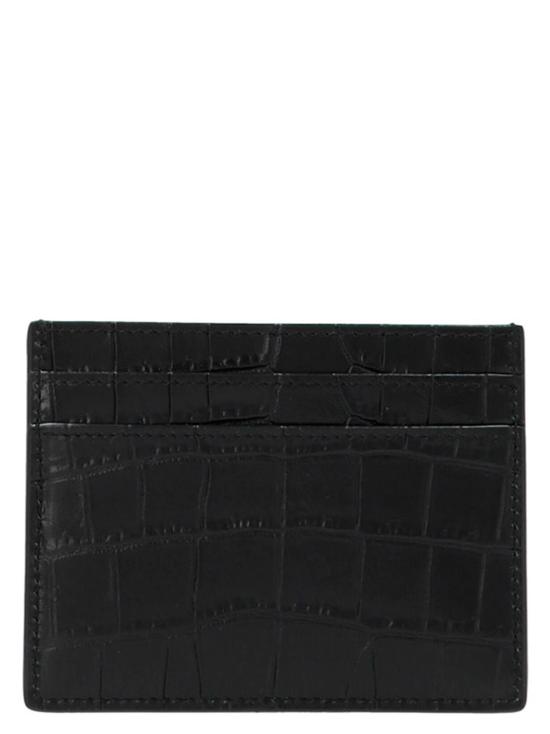 26SS 생로랑 크로커다일 엠보스드 레더 파리 카드 케이스 375946DZE0E1000 - SAINT LAURENT