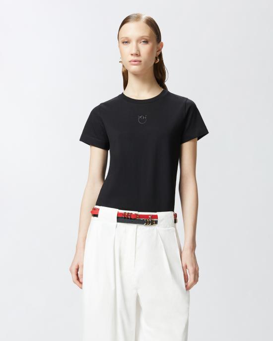 26SS 핑코 반팔 티셔츠 100355A2HN Z99 Nero - PINKO