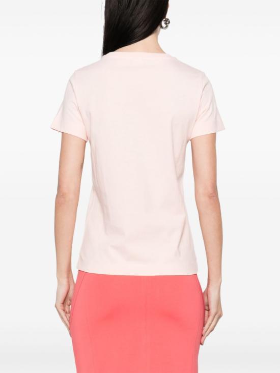26SS 핑코 반팔 티셔츠 100355A2HN N38 Rosa castano pallido - PINKO