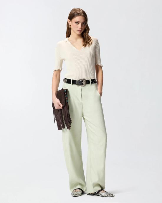 26SS 핑코 폴로 티셔츠 106287A343 C14 Bianco - PINKO