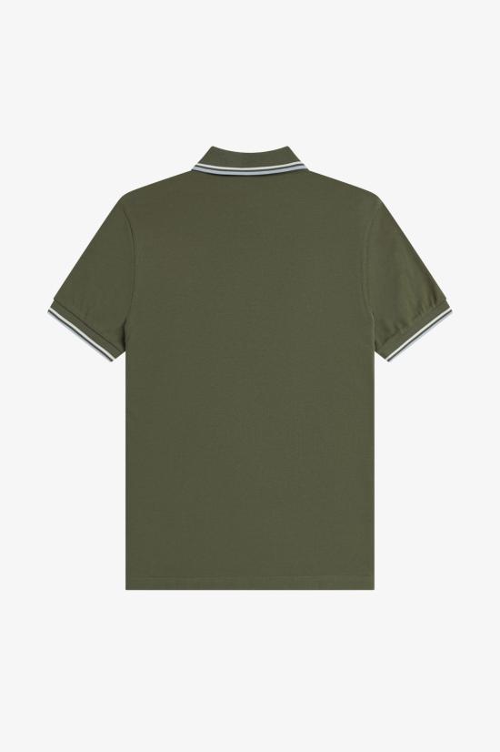 26SS 프레드페리 폴로 티셔츠 M3600 87B Lwgrn ecru dskbl - FRED PERRY