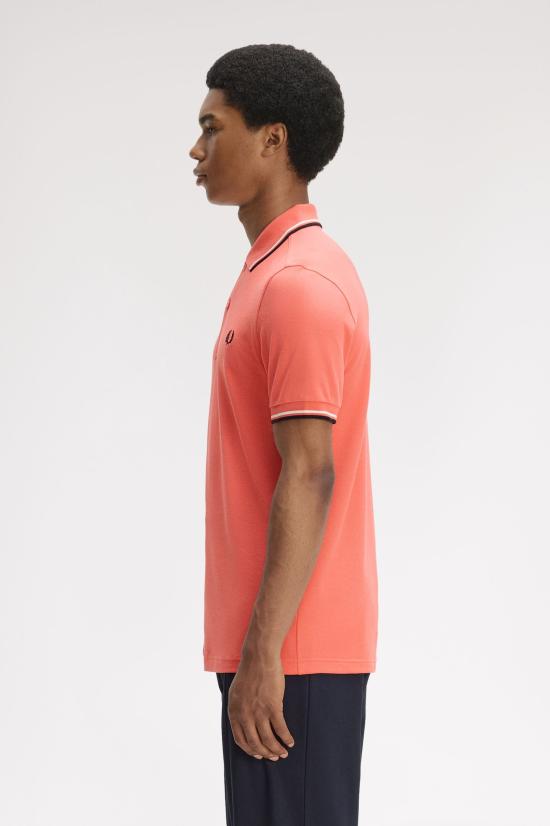 26SS 프레드페리 폴로 티셔츠 M3600 04C Strwcrm ecru blk - FRED PERRY