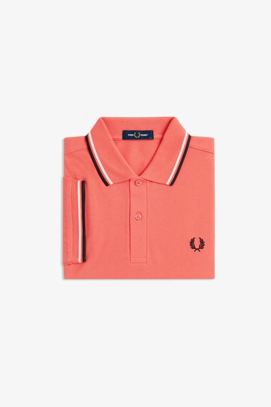 26SS 프레드페리 폴로 티셔츠 M3600 04C Strwcrm ecru blk - FRED PERRY