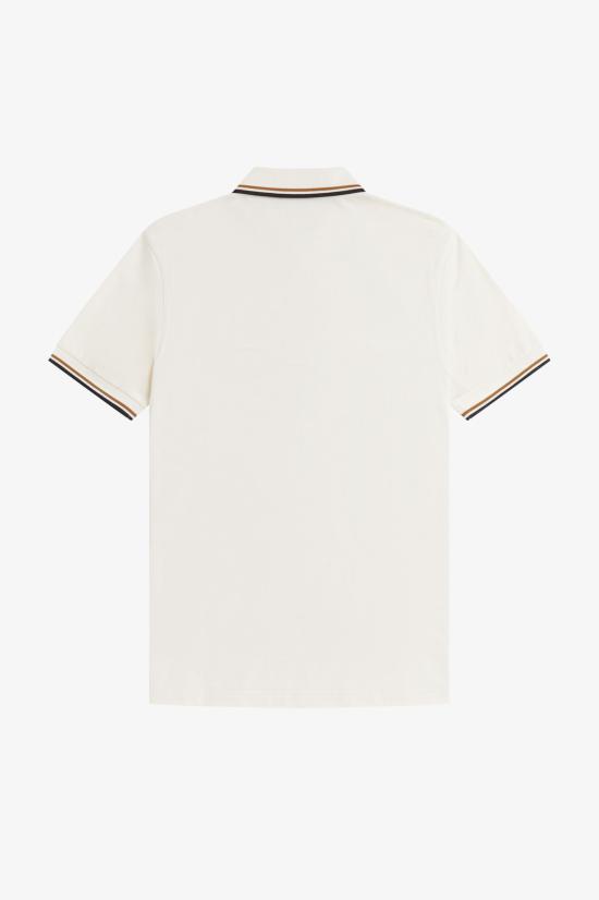 26SS 프레드페리 폴로 티셔츠 M3600 79B Ecru drkml blk - FRED PERRY