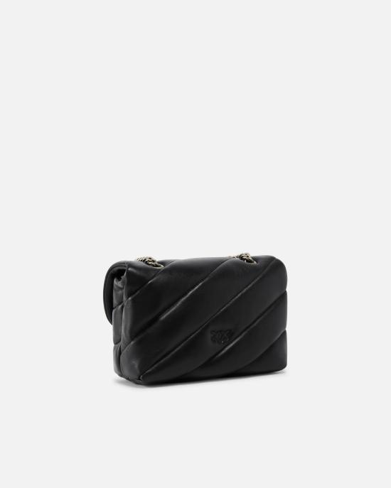 26SS 핑코 크로스백 100039A0F2 Z99O Nero old silver - PINKO