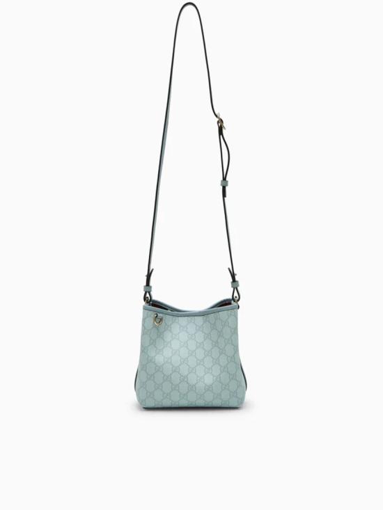 26SS 구찌 GG 엠블럼 스몰 버킷백 815118 FAD6L Blue - GUCCI