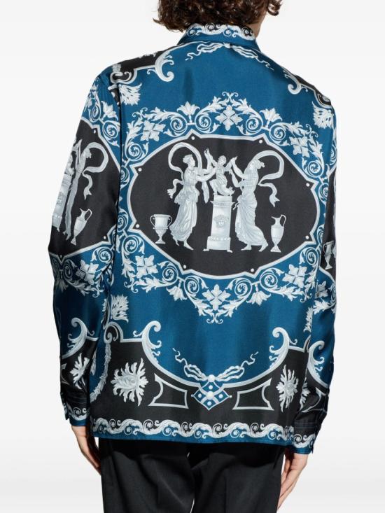 26SS 베르사체 긴팔 셔츠 1019438 1A16096 Blue - VERSACE