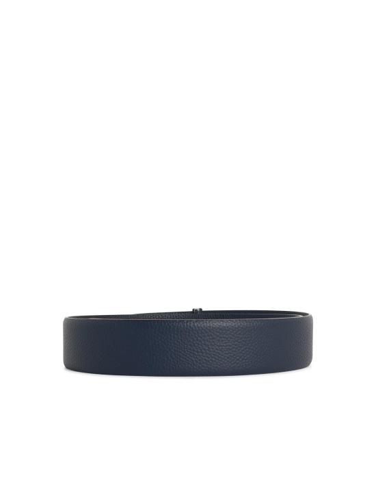 26FW 톰포드 그레인 레더 T 아이콘 벨트 40mm TB178 LCL236SUNA Navy - TOMFORD