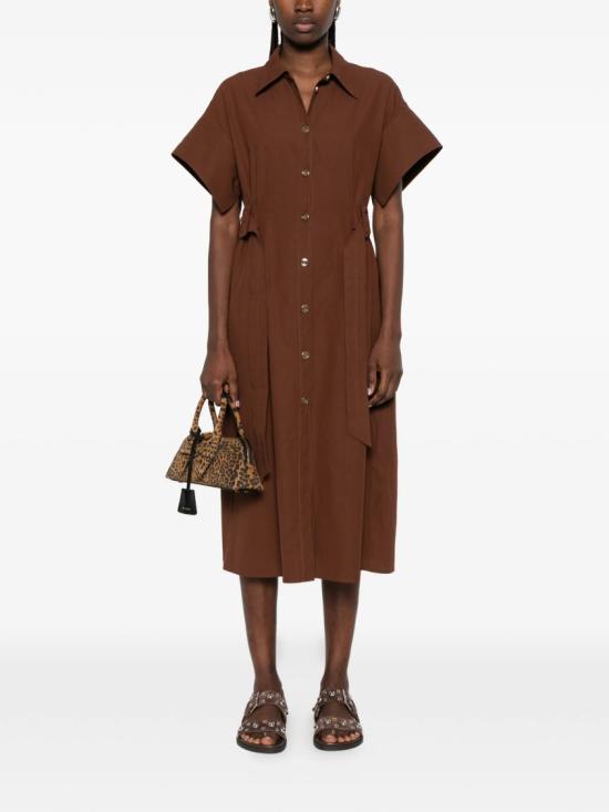 26SS 핑코 미디 원피스 106309 A2ER Brown - PINKO