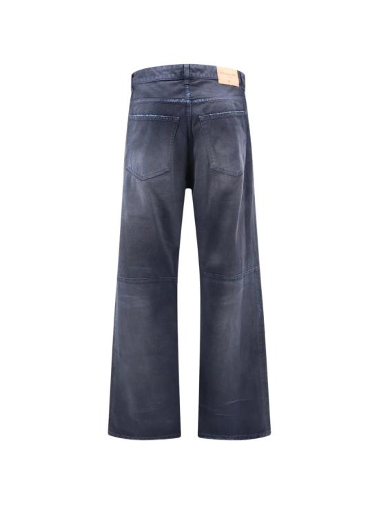 26SS 발렌시아가 커브드 니 팬츠 857194 TTW64 Blue - BALENCIAGA