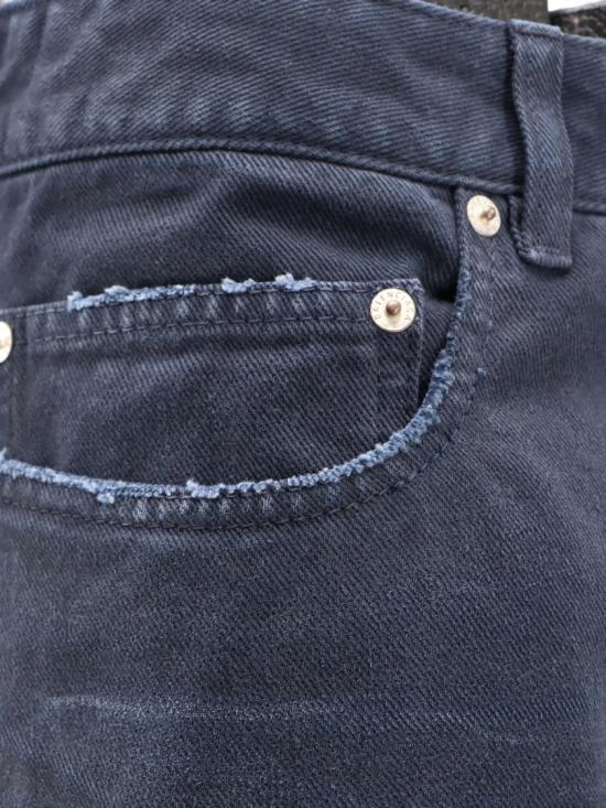 26SS 발렌시아가 커브드 니 팬츠 857194 TTW64 Blue - BALENCIAGA