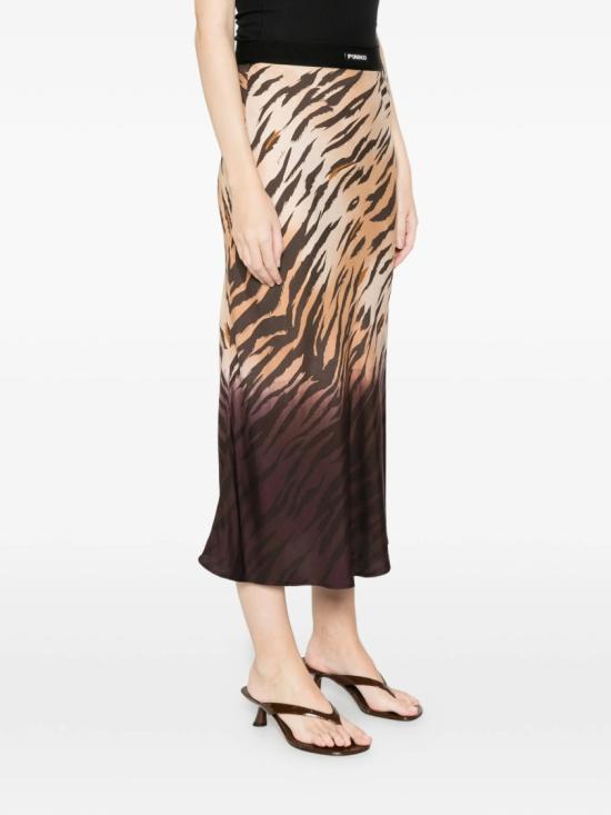 26SS 핑코 미디 스커트 106549 A37R Brown - PINKO
