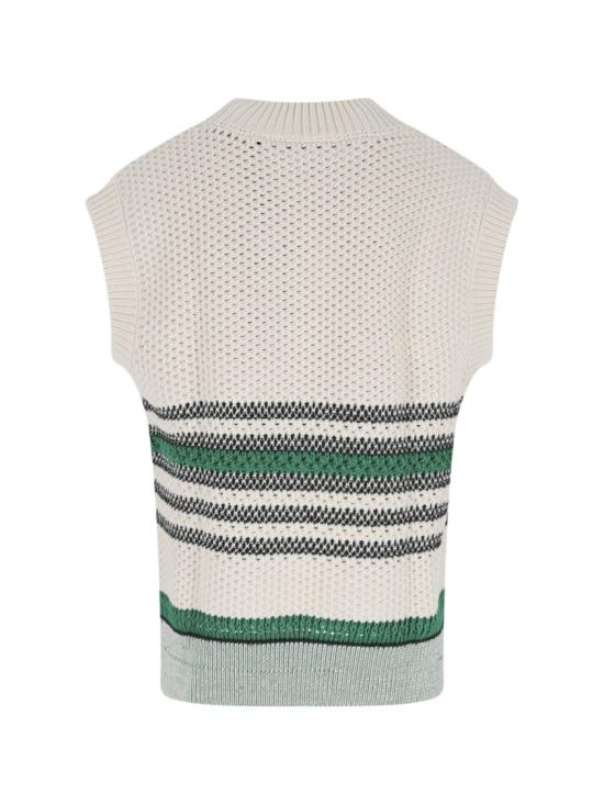 26SS 라코스테 니트 베스트 AH2520TKM Multicolor - LACOSTE