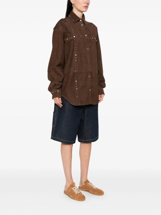 26SS 모스키노 셔츠 A37020572 Brown - MOSCHINO