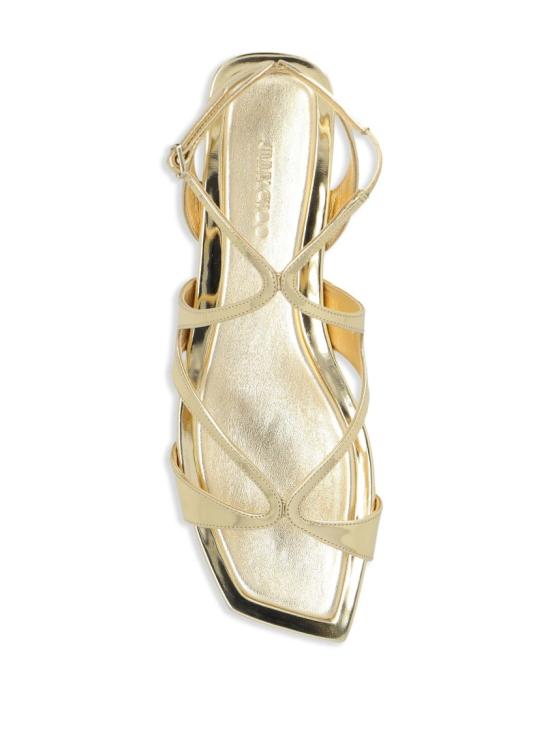 26SS 지미추 샌들 AYLA FLAT QUI Gold - JIMMY CHOO