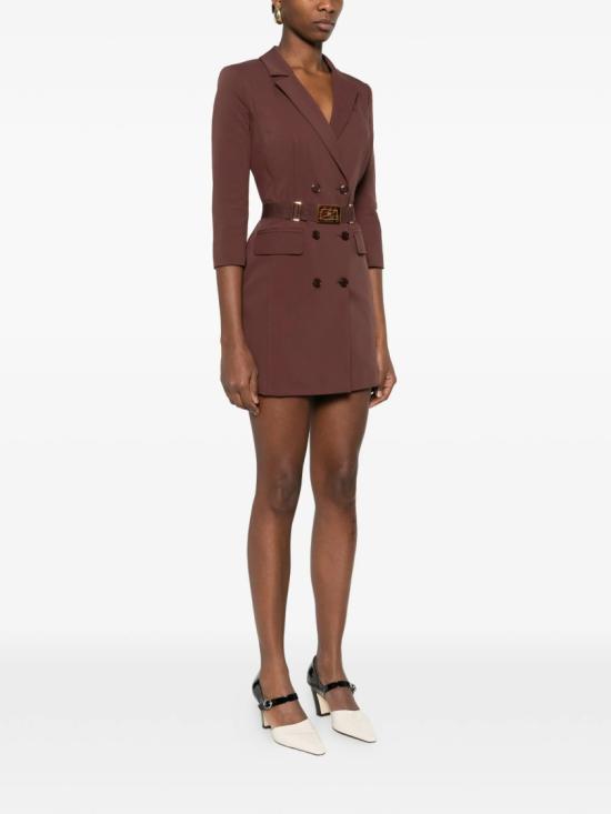 26SS 엘리자베타프랜치 숏 원피스 AB91961E2 Brown - ELISABETTA FRANCHI