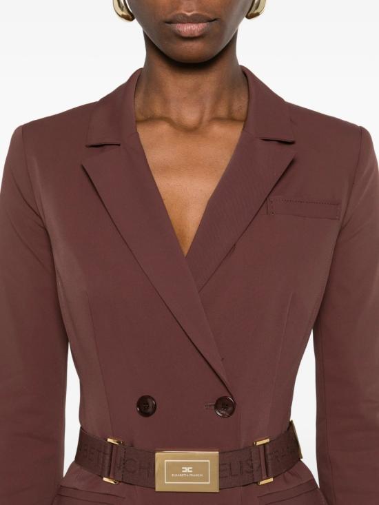 26SS 엘리자베타프랜치 숏 원피스 AB91961E2 Brown - ELISABETTA FRANCHI