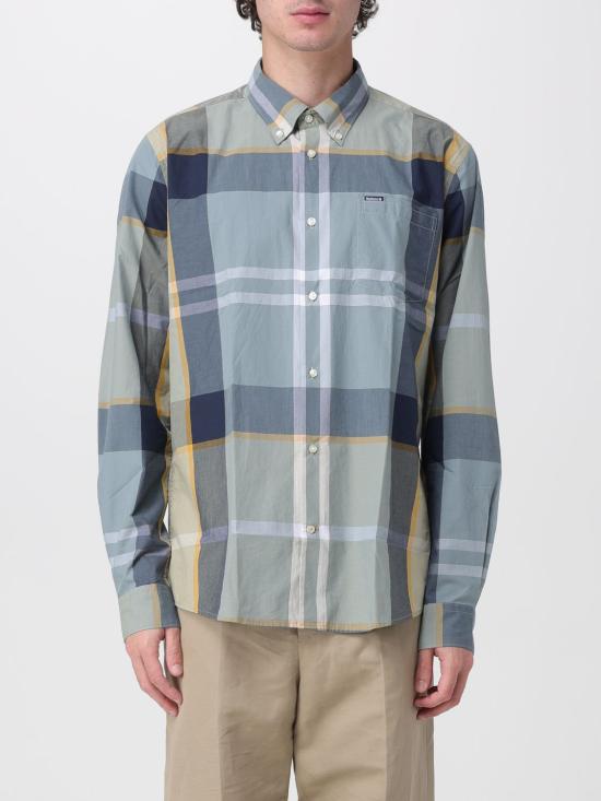 26SS 바버 긴팔 셔츠 MSH5071 TN37 Bottle Green