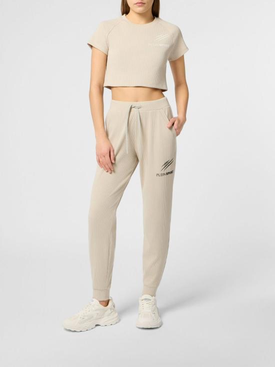 26SS 플레인스포츠 트레이닝/조거 팬츠 SAFCWJT2220STE003N 01OF White - PLEIN SPORT