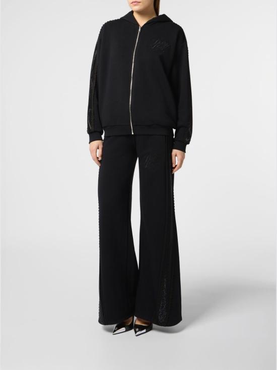 26SS 필립 플레인 스트레이트 팬츠 SAFCWJT2200PTE003N 02 Black - PHILIPP PLEIN