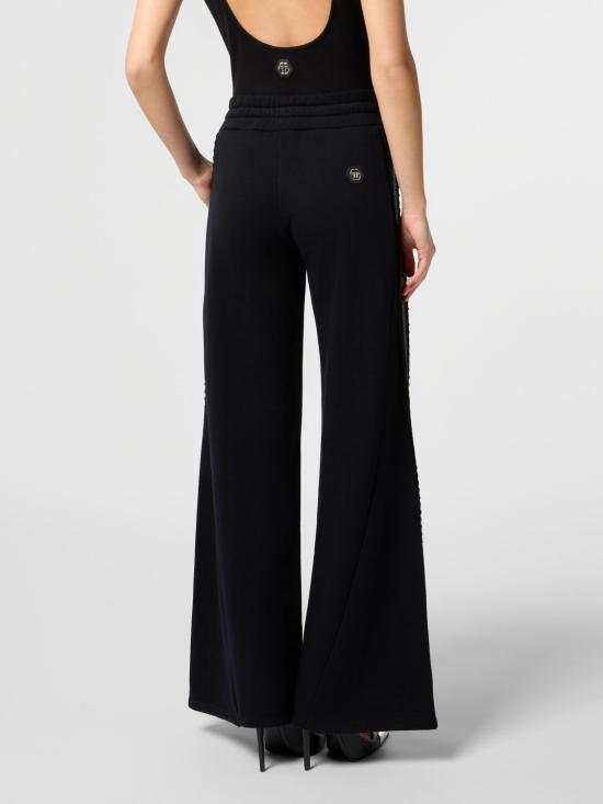26SS 필립 플레인 스트레이트 팬츠 SAFCWJT2200PTE003N 02 Black - PHILIPP PLEIN
