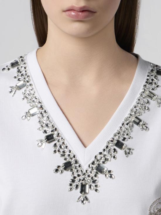 26SS 필립 플레인 반팔 티셔츠 SAFCWTK3876PJY002N 01 White - PHILIPP PLEIN