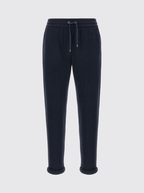 26SS 브루넬로 쿠치넬리 트레이닝/조거 팬츠 MD828SM679 C8366 Blue - BRUNELLO CUCINELLI