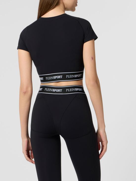 26SS 플레인스포츠 반팔 티셔츠 SAFCWTK3896STE003N 02 Black - PLEIN SPORT