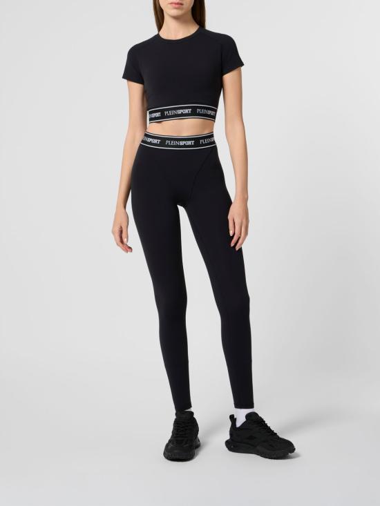 26SS 플레인스포츠 반팔 티셔츠 SAFCWTK3896STE003N 02 Black - PLEIN SPORT