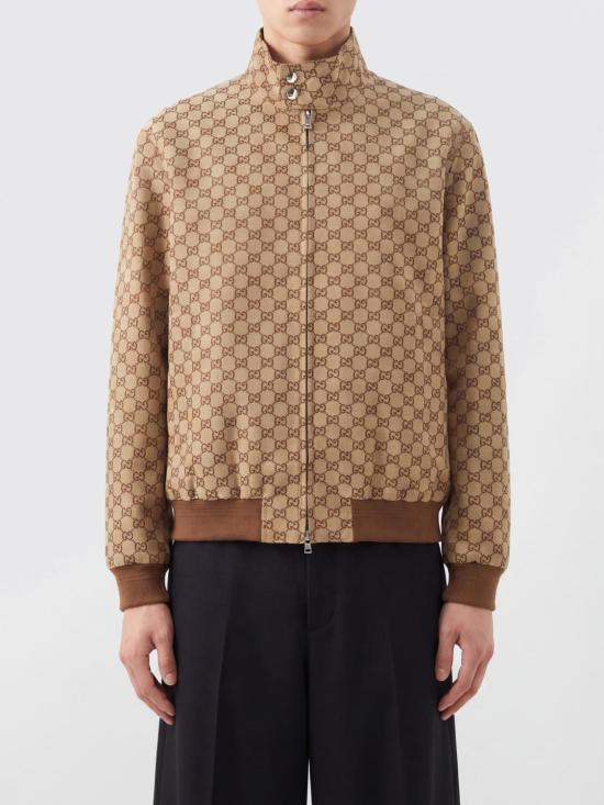 26SS 구찌 GG 캔버스 봄버 자켓 826575ZAF4S 2580 Camel