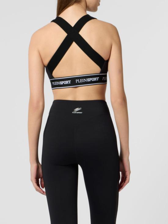 26SS 플레인스포츠 트레이닝 티셔츠 SAFCWJU0101STE003N 02 Black - PLEIN SPORT