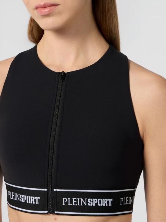 26SS 플레인스포츠 트레이닝 티셔츠 SAFCWJU0101STE003N 02 Black - PLEIN SPORT