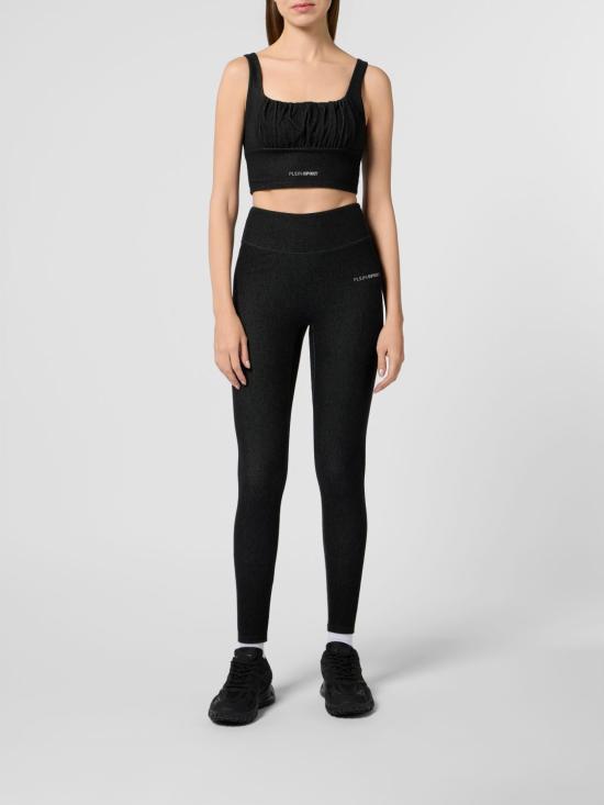 26SS 플레인스포츠 레깅스 SAFCWJT2235STE003N 02 Black - PLEIN SPORT