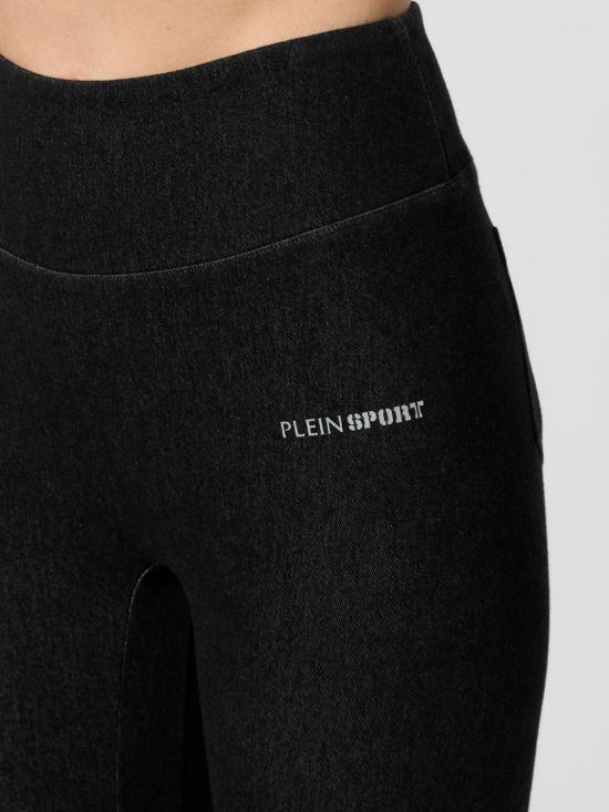 26SS 플레인스포츠 레깅스 SAFCWJT2235STE003N 02 Black - PLEIN SPORT