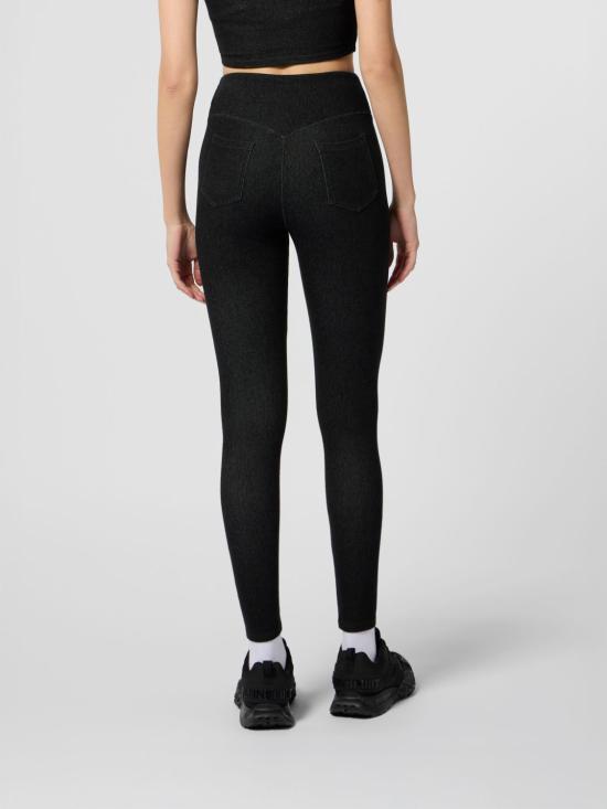 26SS 플레인스포츠 레깅스 SAFCWJT2235STE003N 02 Black - PLEIN SPORT