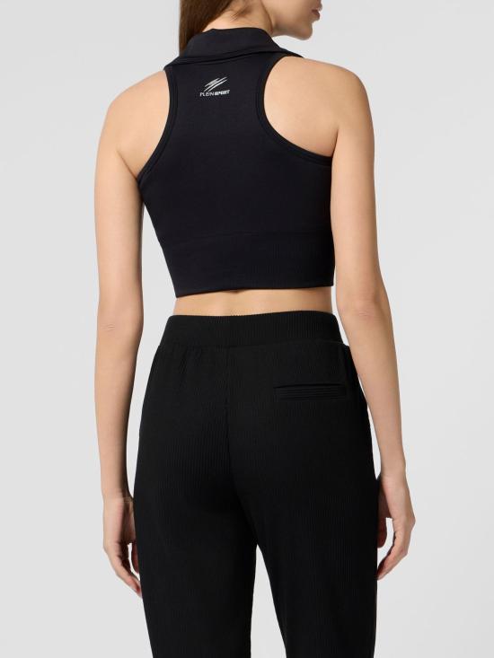 26SS 플레인스포츠 민소매 티셔츠 SAFCWTK3920STE003N 02 Black - PLEIN SPORT