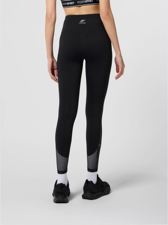 26SS 플레인스포츠 레깅스 SAFCWJT2243STE003N 02 Black - PLEIN SPORT