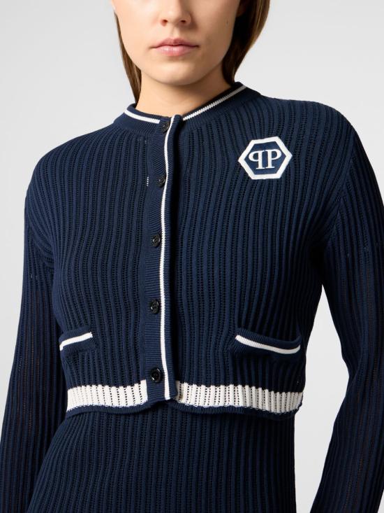 26SS 필립 플레인 스웨터 SAFCWKQ0167PKN002N 24 Navy - PHILIPP PLEIN