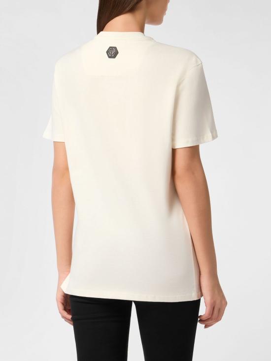 26SS 필립 플레인 반팔 티셔츠 FAECWTK3738PTE004N 01OF White - PHILIPP PLEIN