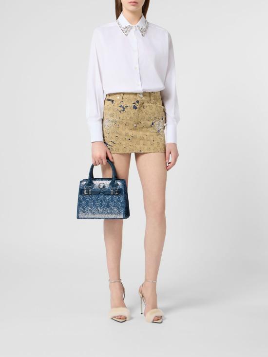 26SS 필립 플레인 숏 스커트 SAFCWDV0242PDE004N 06 Beige - PHILIPP PLEIN