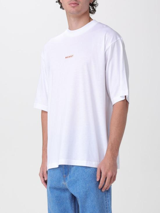 26SS 마르니 반팔 티셔츠 HUMU0223X6UTCZ57 00W01 White - MARNI