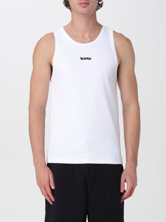 26SS 디스클레이머 민소매 티셔츠 55416 BIANCO White