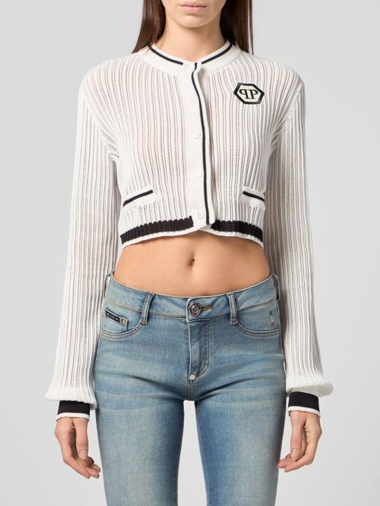 26SS 필립 플레인 스웨터 SAFCWKQ0167PKN002N 01 White