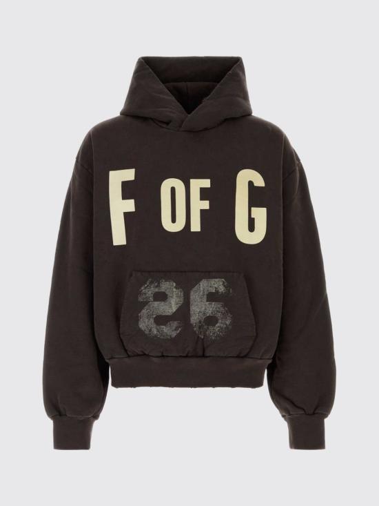 26SS 피어오브갓 후드 티셔츠 FG9M129938BHF DARK Brown - FEAR OF GOD