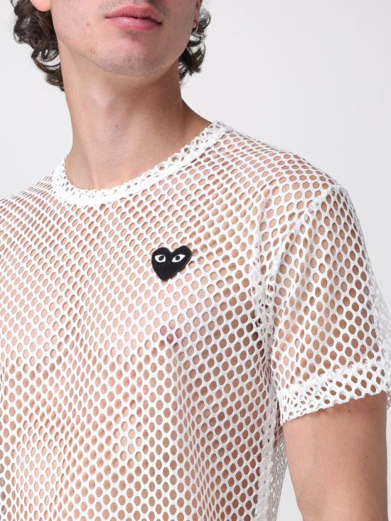 26SS 꼼데가르송 반팔 티셔츠 AXT352051 2 White - COMME DES GARCONS