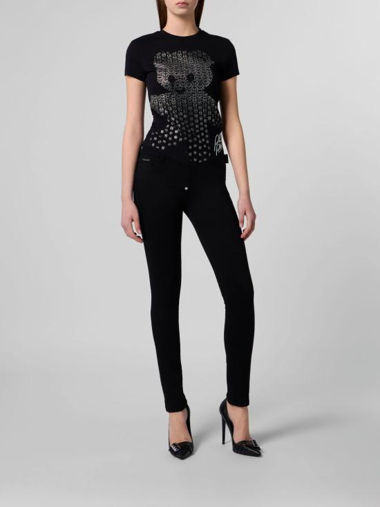26SS 필립 플레인 반팔 티셔츠 SAFCWTK3817PJY002N 02 Black - PHILIPP PLEIN