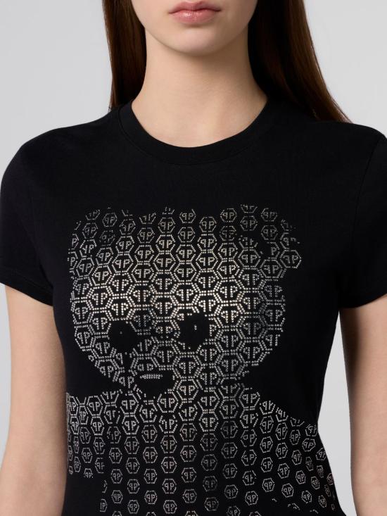 26SS 필립 플레인 반팔 티셔츠 SAFCWTK3817PJY002N 02 Black - PHILIPP PLEIN