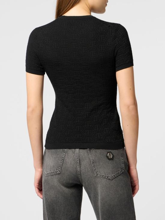26SS 필립 플레인 스웨터 SAFCWKK0302PKN002N 02 Black - PHILIPP PLEIN