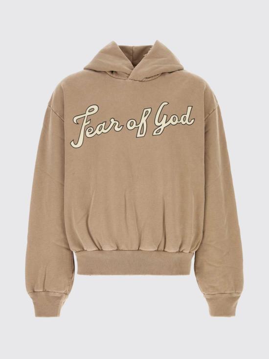 26SS 피어오브갓 후드 티셔츠 FG9M129936BHF DUNEPEARL Camel - FEAR OF GOD
